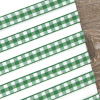 Лента с рисунком клетка SAFISA, 11 мм, 25 м, цвет 25, зеленый. Арт 469-11мм-25             