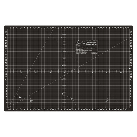 Мат для раскройного ножа, Medium (A3), 3 мм, двусторонний, цвет чёрный/серый, 43x28 см / 17x11". Арт ER4092.GB         