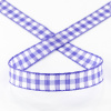 Лента с рисунком клетка SAFISA, 11 мм, 25 м, цвет 08, сиреневый. Арт 469-11мм-08             