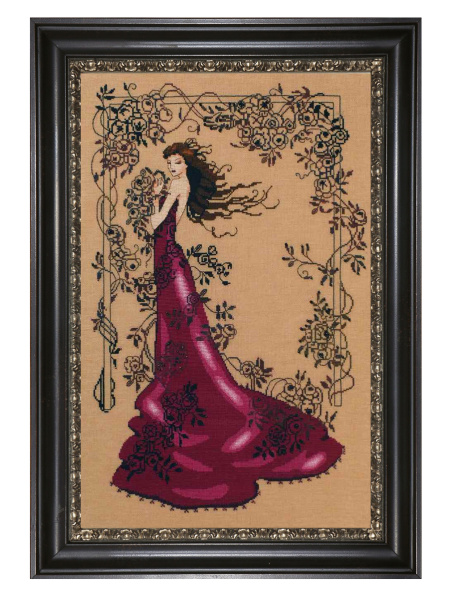 Схема для вышивания MIRABILIA "Загадочная дама". Арт MD152