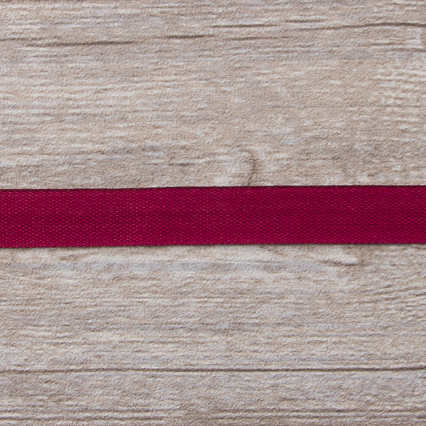 Тесьма киперная хлопковая на блистере SAFISA, 14 мм, 2,5 м , цвет 30, бордо. Арт P00260C-14мм-30         