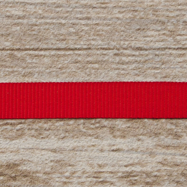 Лента репсовая SAFISA, 10 мм, 25 м, цвет 14 красный. Арт 350-10мм-14