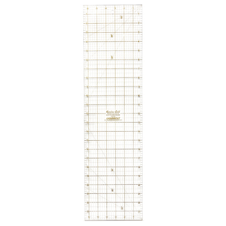 Линейка для пэчворка с градацией в дюймах,  24" x 6 1/2". Арт 4188.HG