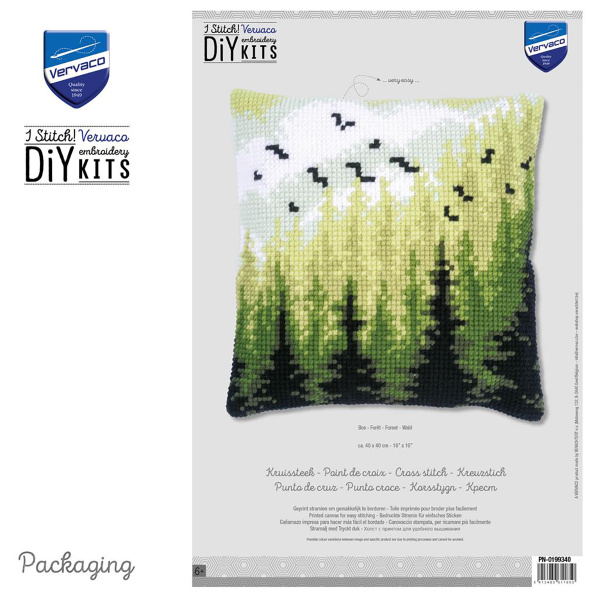 Набор для вышивания подушки "Лес". Арт PN-0199340