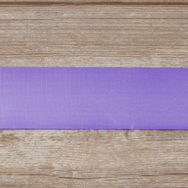 Лента репсовая SAFISA, 50 мм, 25 м, цвет 08 сиреневый. Арт 350-50мм-08