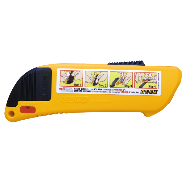 Нож универсальный с выдвижным лезвием и возвратной пружиной Olfa. Арт SK-6