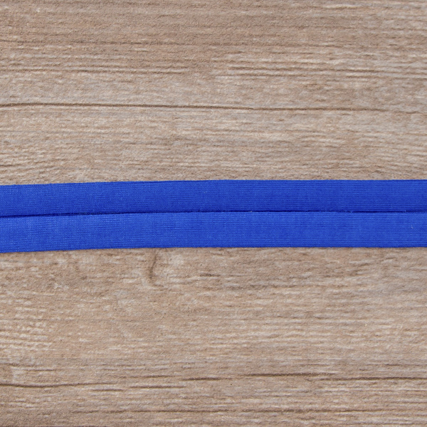 Косая бейка хлопок, 20 мм, 20 м, цвет 13, синий. Арт 6598-20мм-13