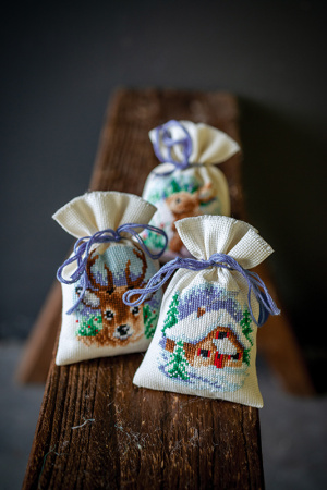 Набор для вышивания мешочков (саше) "Зимнее время". Арт PN-0147068