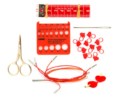 Набор круговых латунных спиц со сменными лесками addiClick by Woolly Hugs. Арт 680-2/000               