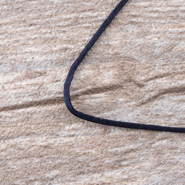 Шнур атласный SAFISA 1,5 мм, 25 м, цвет 15, синий темный. Арт 470-15                  