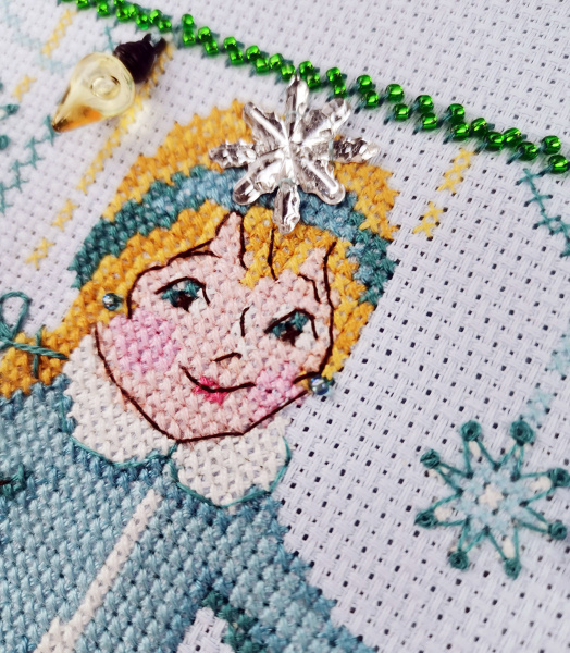 Набор для вышивания  "Снегурка и Зая". Арт 13.003.46