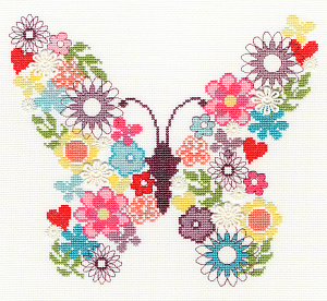 Набор для вышивания "Butterfly Bouquet" (Цветочная бабочка)