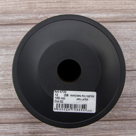 Резинка продежка, Safisa, 8 мм, цвет 02, белый. Арт 4700-8мм-02