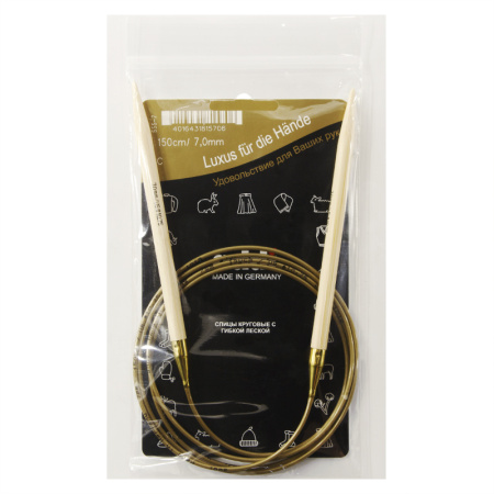 Спицы, круговые, бамбук addiNature BAMBOO №7, 150 см. Арт 555-7/7-150