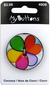 Пуговица My Buttons - Coconut "Balloons"