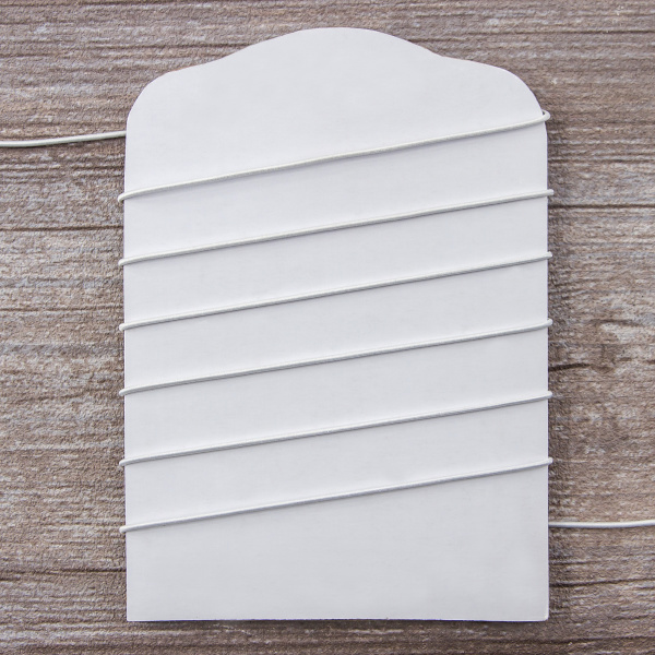 Резинка шляпная SAFISA, 1,5 мм, цвет 02, белый. Арт 4730-1.5мм-02