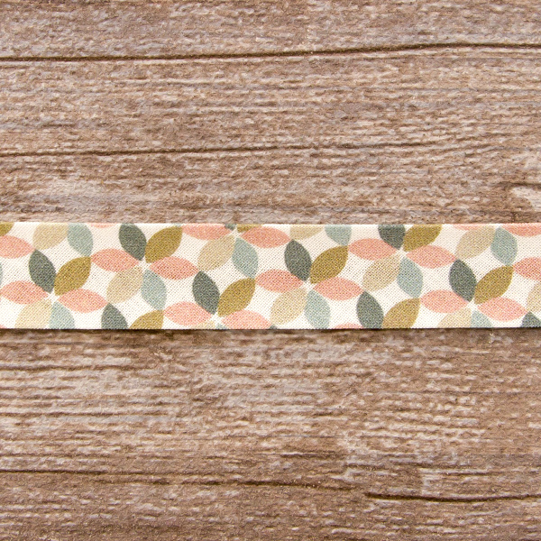 Косая бейка с рисунком SAFISA, арт.6630, 20 мм, 20 м, цвет 02. Арт 6630-20мм-02