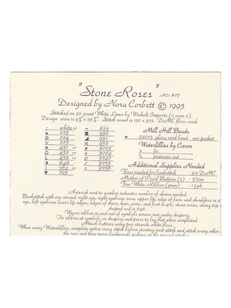 Схема для вышивания MIRABILIA "Каменные Розы". Арт MD17