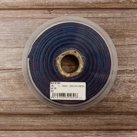 Лента жаккард SAFISA, 15 мм, 15 м, цвет 02. Арт 9184-15мм-02