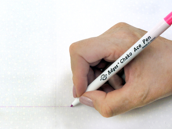 Маркер для разметки на ткани, линия 1 мм, цвет фиолетовый, исчезающий на воздухе, премиум. Арт 296.JP                  