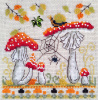 Набор для вышивания "Красные мухоморы". Арт 13.003.51