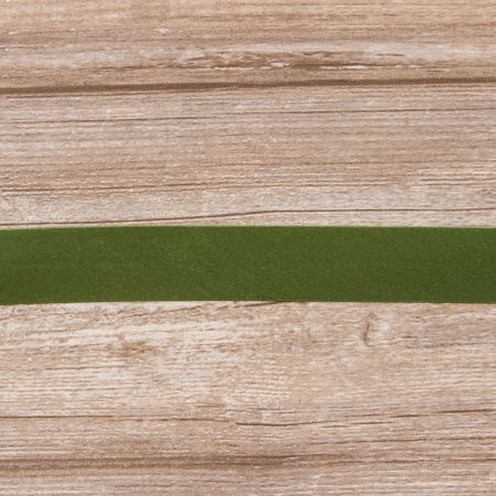 Косая бейка атласная 30 мм, 25 м, цвет 26, хаки темный. Арт 6260-30мм-26            