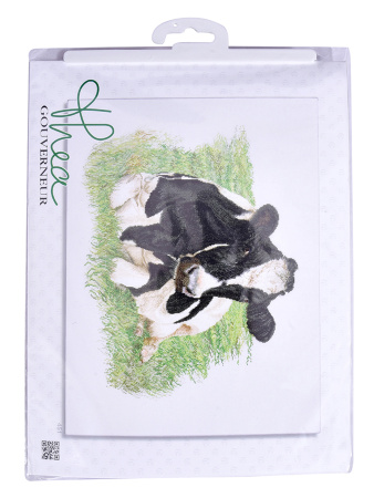 Набор для вышивания "Корова", канва лён 32 ct. Арт 451            