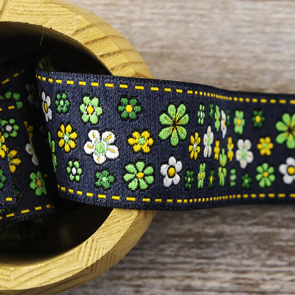 Лента жаккард SAFISA, 25 мм, 15 м, цвет 02. Арт 9164-25мм-02            