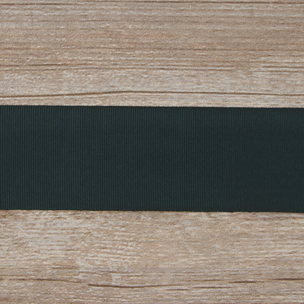 Лента репсовая SAFISA, 50 мм, 25 м, цвет 43 зеленый темный. Арт 350-50мм-43