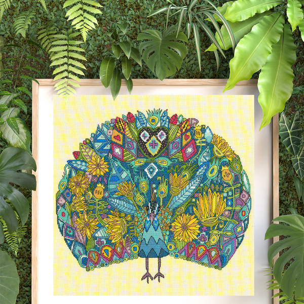 Набор для вышивания "Jewelled Peacock". Арт XSTU5