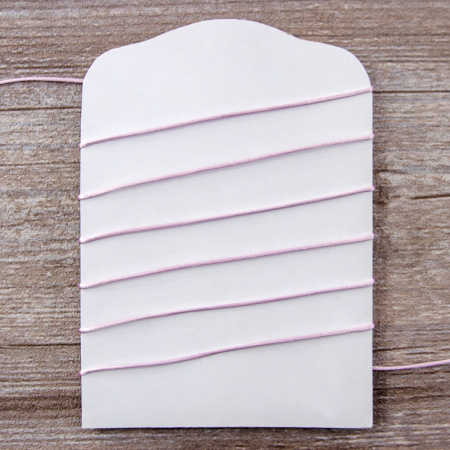 Шнур атласный мини-рулон, 1,5 мм, 4,5 м, цвет 05, розовый. Арт P00470-1,5мм-05         