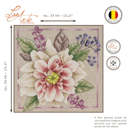 Набор для вышивания "Blooming white" . Арт PN-0199793