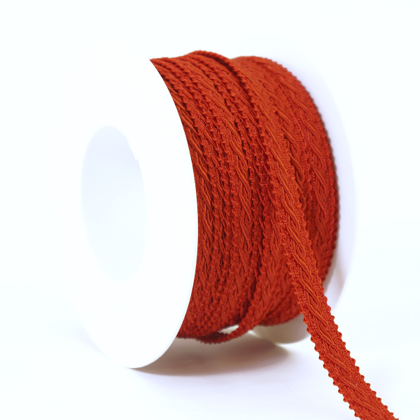 Тесьма PEGA тип интерьерная, цвет красный, 10 мм. Арт 843118400A7501          