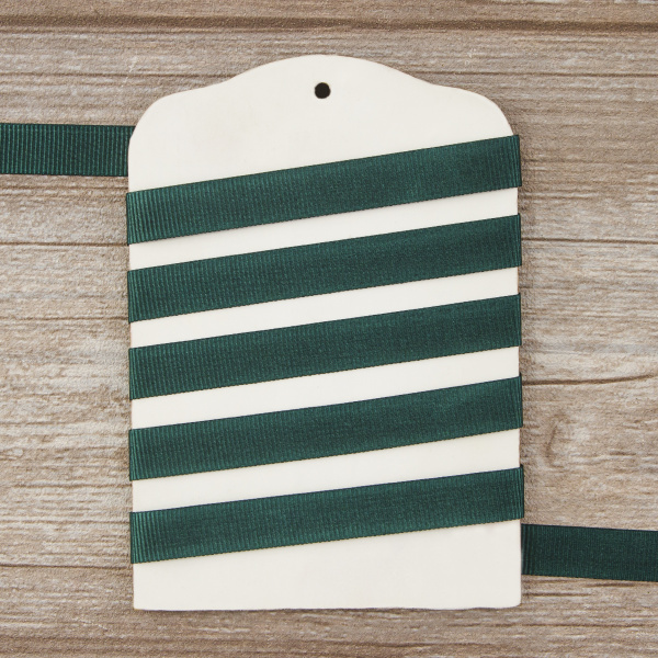 Лента репсовая SAFISA, 10 мм, 25 м, цвет 43 зеленый темный. Арт 350-10мм-43