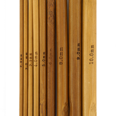 Набор крючков, вязальных, бамбук, Hemline, 15 см. Арт +T15/BAMBOO/1