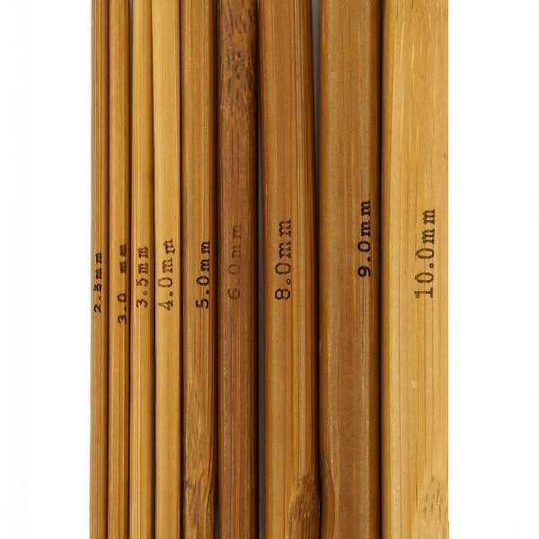 Набор крючков, вязальных, бамбук, Hemline, 15 см. Арт +T15/BAMBOO/1