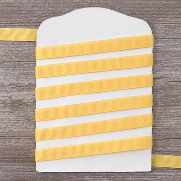 Лента репсовая SAFISA мини-рулон, 10 мм, 4 м, цвет 32, желтый. Арт P00350W-10мм-32         