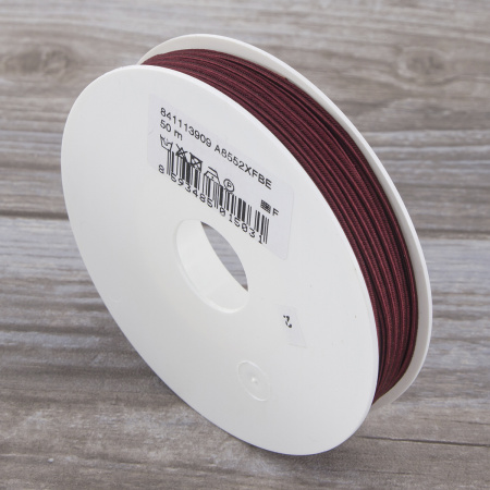 Шнур-сутаж PEGA, бордовый, 3 мм. Арт 841113909A8552