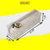 Пенал для ручек "Pencil Case" на молнии, 22 х 7 х 7 см, текстильный, цвет серый. Арт 04009/6