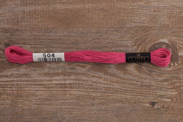 Мулине COSMO однотонный цвет  504       . Арт 25-6/504       