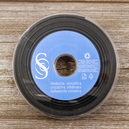Косая бейка хлопок/полиэстер 20 мм, 25 м, цвет 68, Серый темный. Арт 6120-20мм-68            