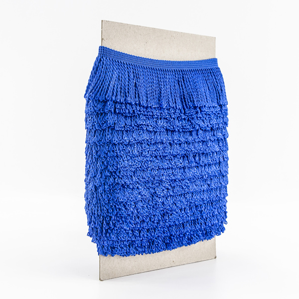 Бахрома витая, 60 мм, цвет васильковый. Арт PP-60 col.503