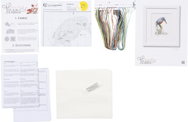Набор для вышивания "Зимородок", канва лён 28 ct. Арт 574