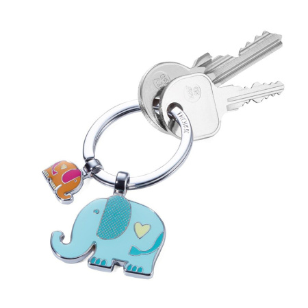 Брелок TROIKA "Большой и маленький слоник". Арт KR18-12/CH