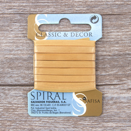 Лента для вышивания SAFISA на блистере, 4 мм, 5 м, цвет 54, темно-бежевый. Арт P111-4мм-54             