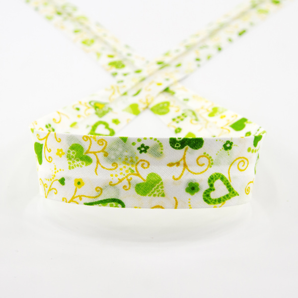 Косая бейка с рисунком SAFISA арт. 6518, 20 мм, 20 м, цвет 03. Арт 6518-20мм-03