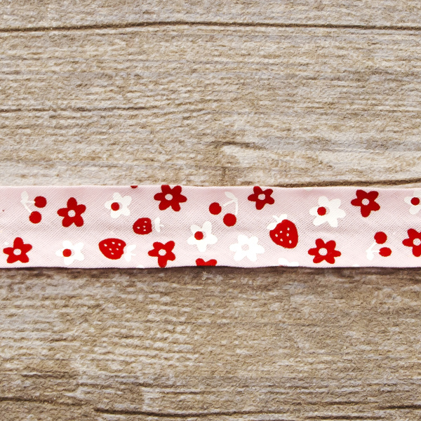 Косая бейка с рисунком SAFISA, арт.6444, 20 мм, 20 м, цвет 05. Арт 6444-20мм-05            