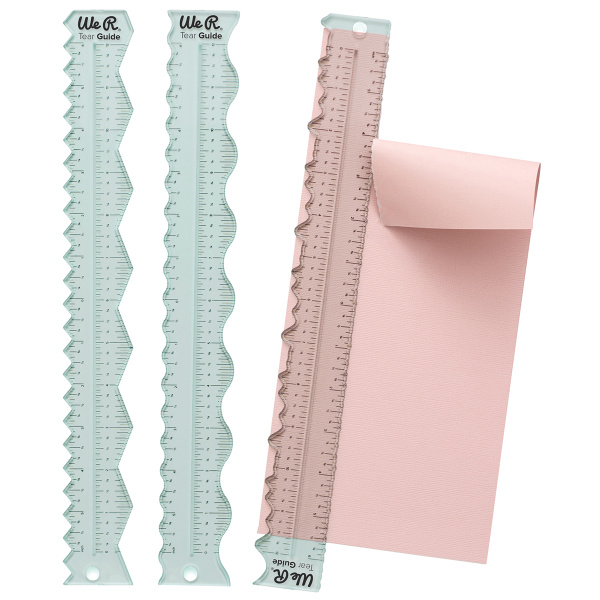 Набор линеек и кисти с резервуаром для воды "Rulers and Guides Tear Guides" для декоративных срезов. Арт 660082