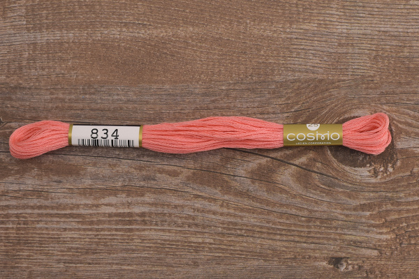 Мулине COSMO однотонный цвет  834       . Арт 25-6/834       