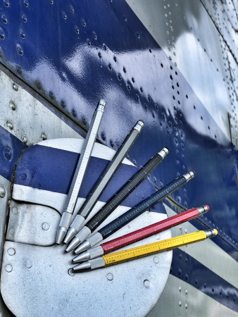 Ручка шариковая TROIKA многофункциональная "CONSTRUCTION SLIM". Арт PIP28/NO